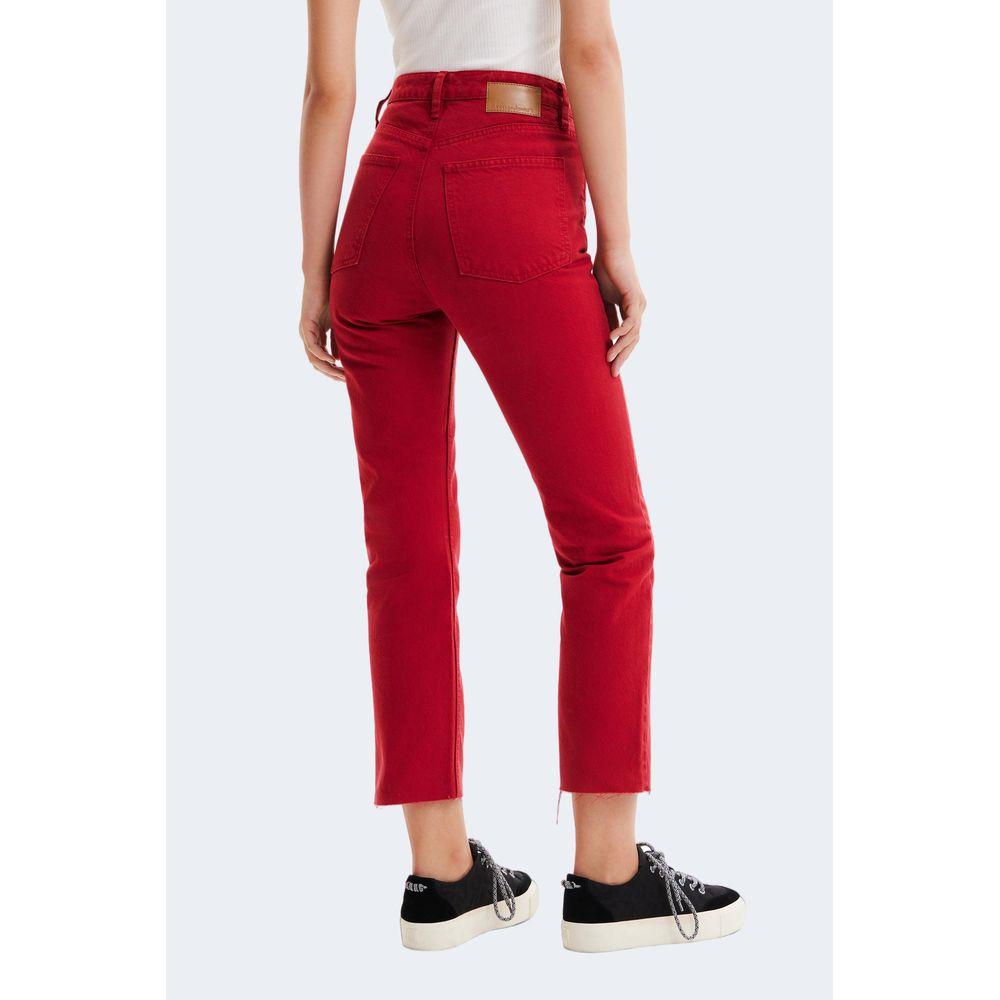 Desigual Bordeaux Cotton Jeans & Pant Desigual