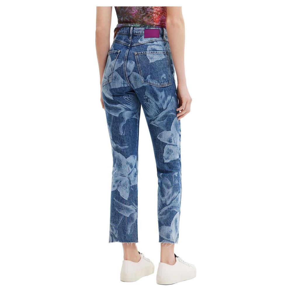 Desigual Blue Cotton Jeans & Pant Desigual