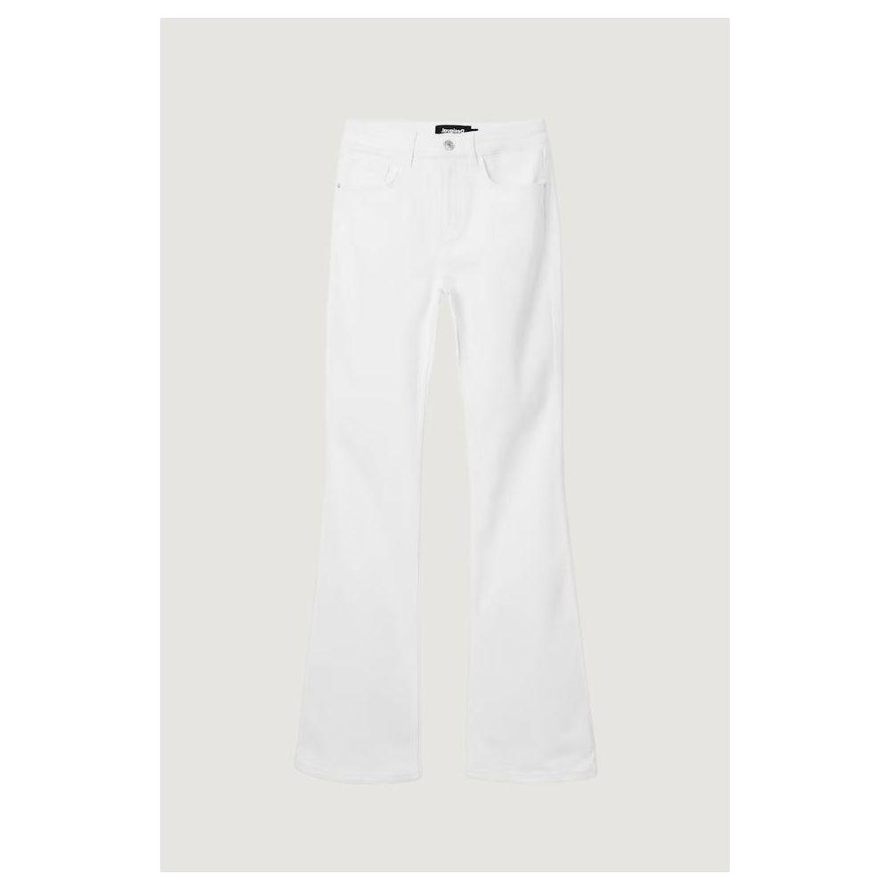 Desigual White Cotton Jeans & Pant Desigual