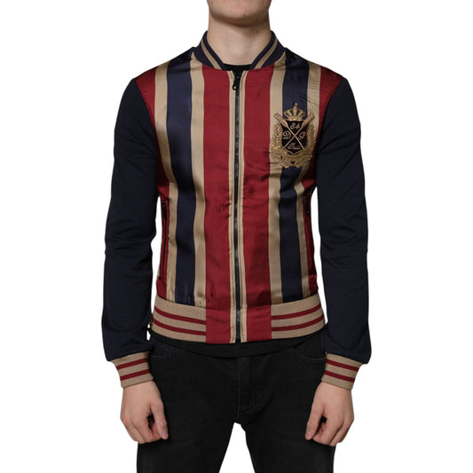 Dolce & Gabbana Multicolor #DGMillennials Full Zip Men Bomber Jacket Dolce & Gabbana