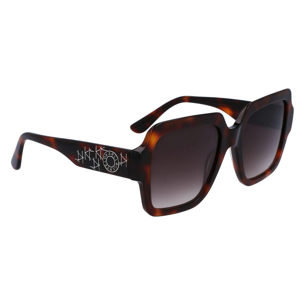 Karl Lagerfeld Brown Acetate Sunglasses Karl Lagerfeld