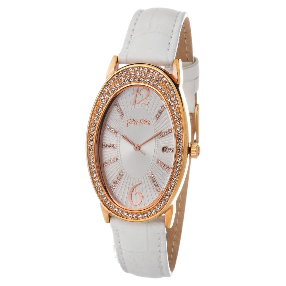 Folli Follie White Leather Watch Folli Follie