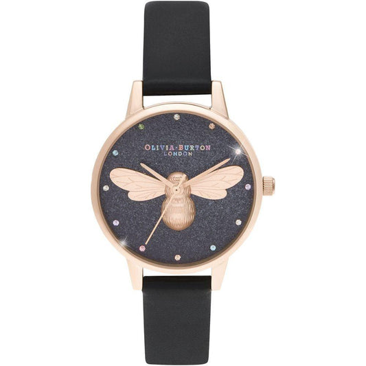 Olivia Burton Black Synthetic Leather Watch Olivia Burton