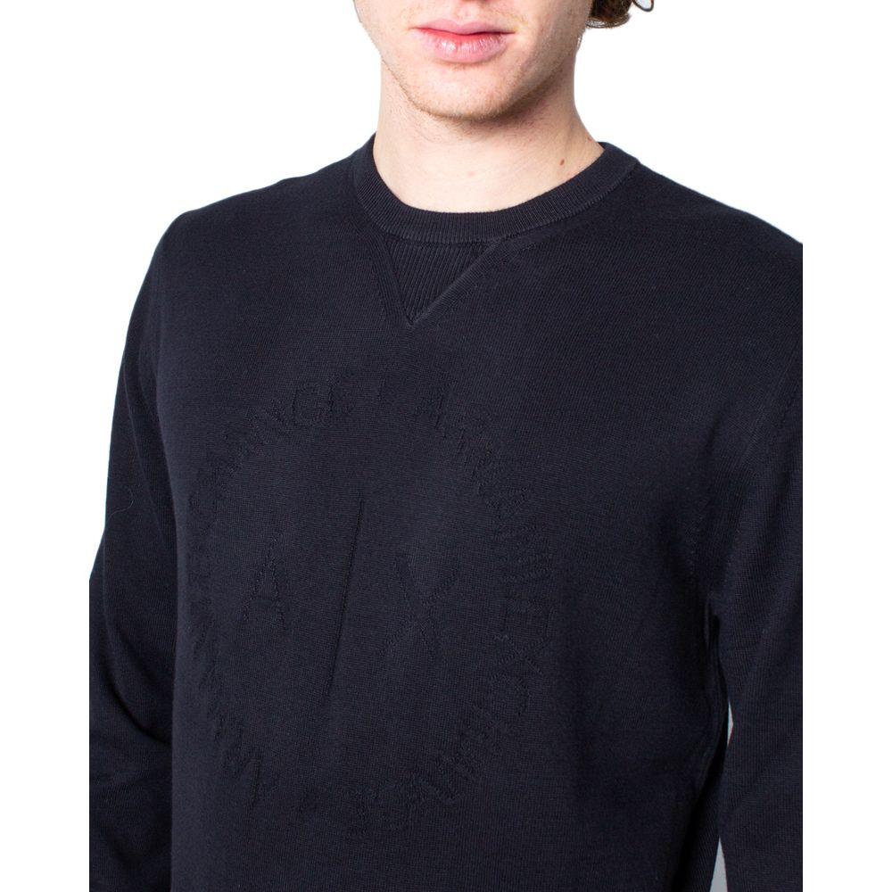 Armani Exchange Black Cotton T-Shirt Armani Exchange