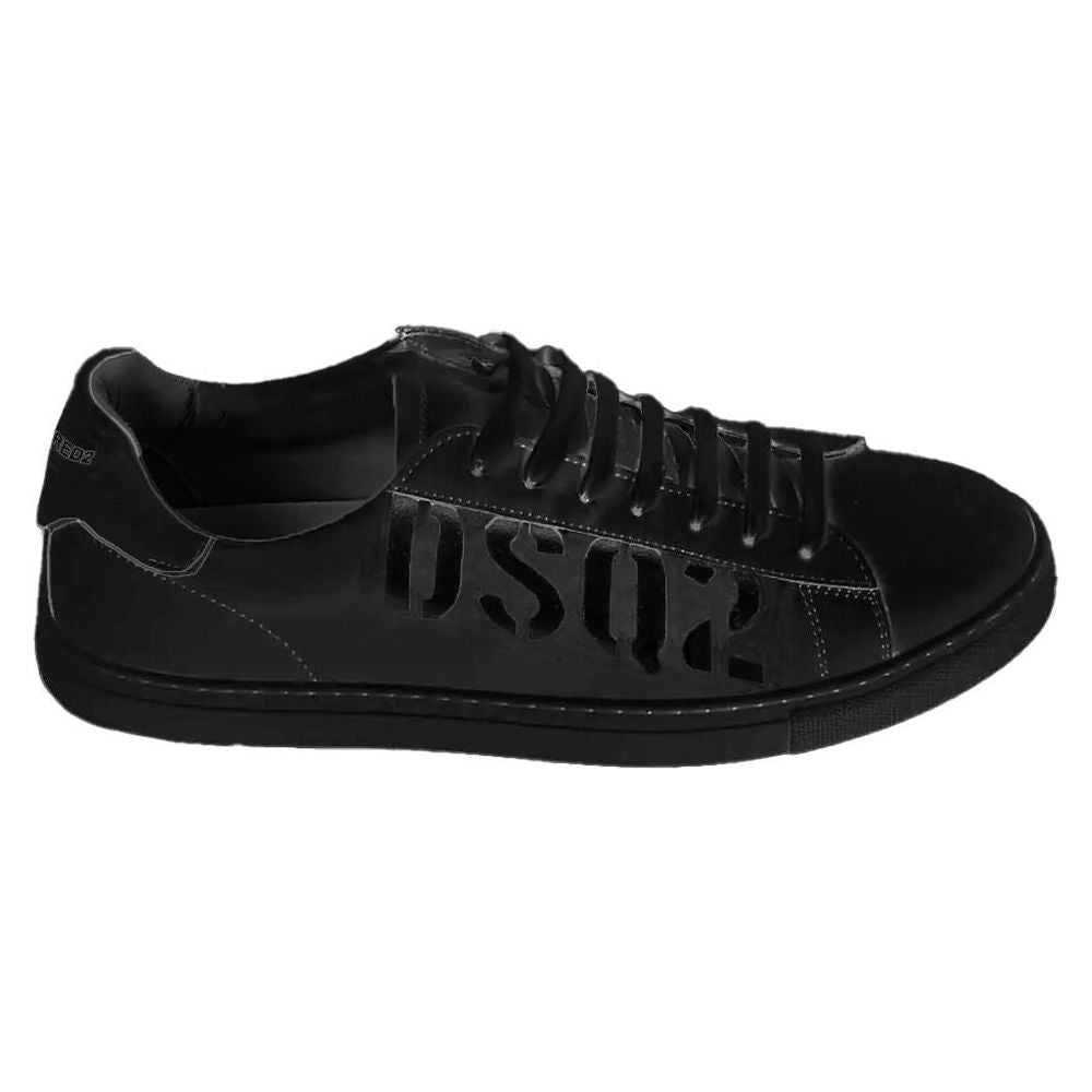 Dsquared² Black Leather Di Calfskin Sneaker Dsquared²