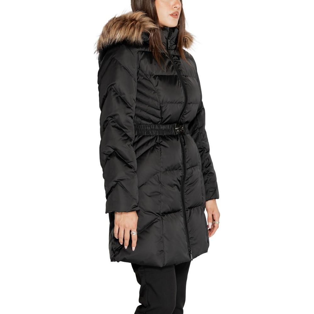 Guess Black Polyester Jackets & Coat Guess