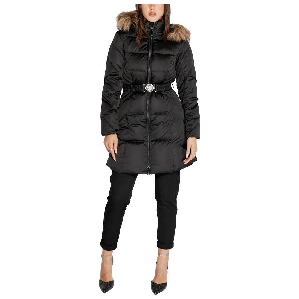 Guess Black Polyester Jackets & Coat Guess