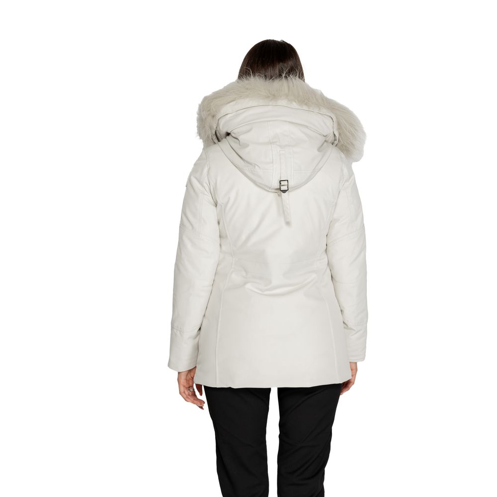 Blauer White Polyester Parka Blauer
