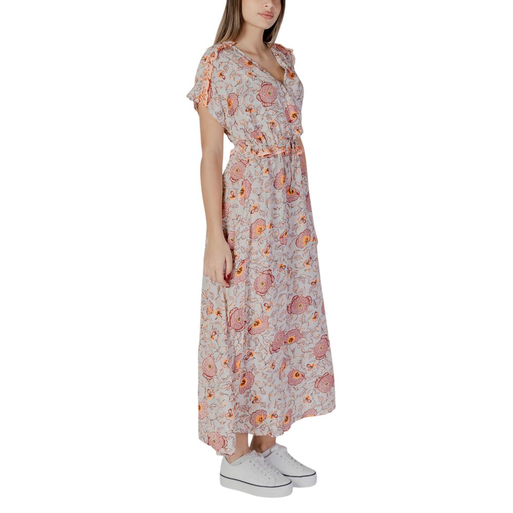 B.Young Multicolor Cotton Long Dress