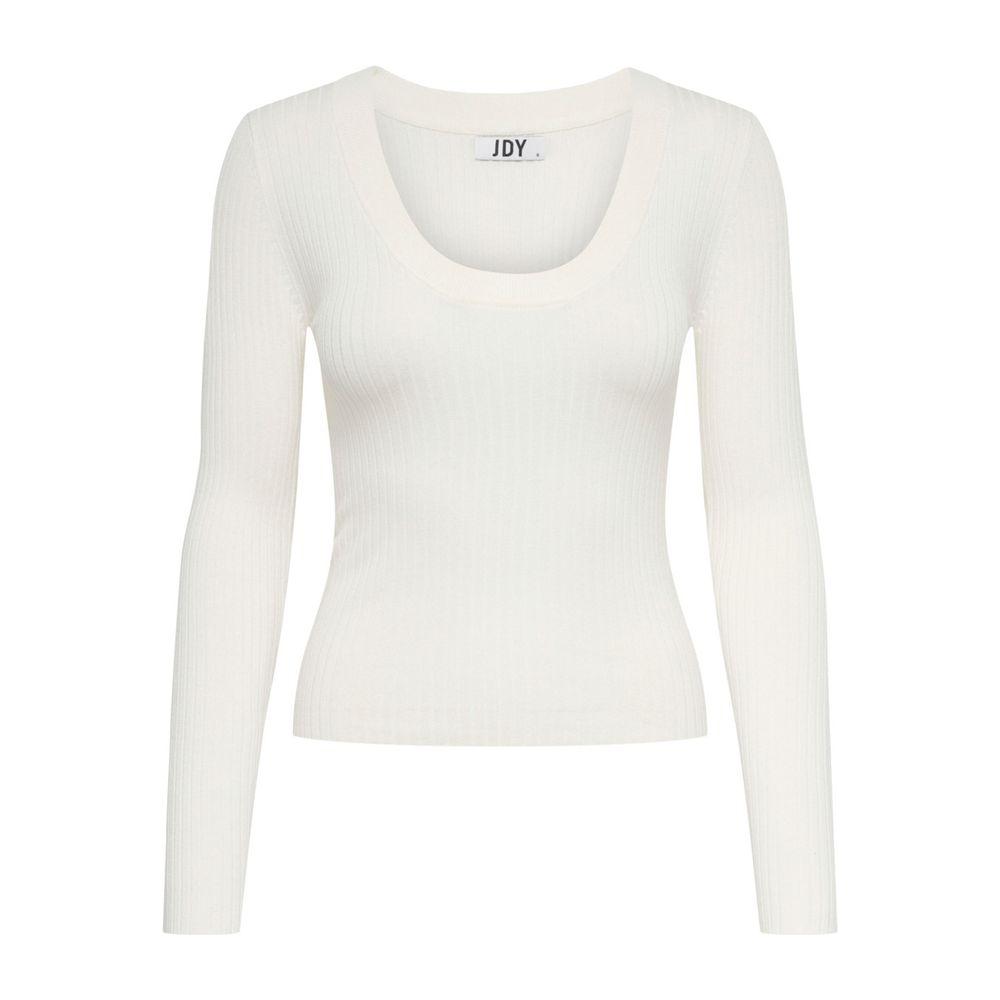 Jacqueline De Yong White Viscose Tops & T-Shirt Jacqueline De Yong