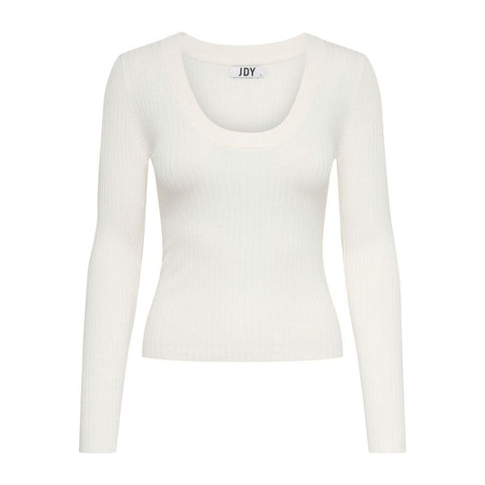 Jacqueline De Yong White Viscose Tops & T-Shirt Jacqueline De Yong