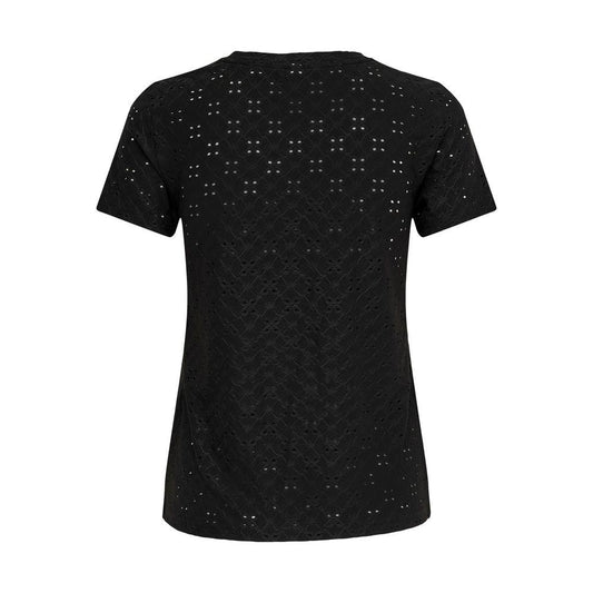 Jacqueline De Yong Black Polyester Tops & T-Shirt Jacqueline De Yong