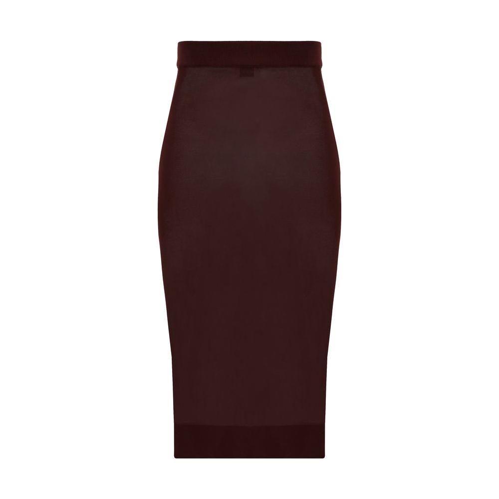 Saint Laurent Midi Skirt Saint Laurent