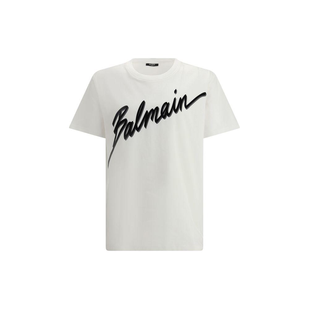 Balmain Letter Flock T-Shirt Balmain