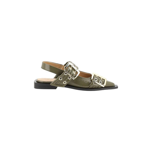 Ganni Buckle Ballerinas Ganni