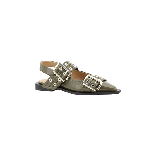 Ganni Buckle Ballerinas Ganni