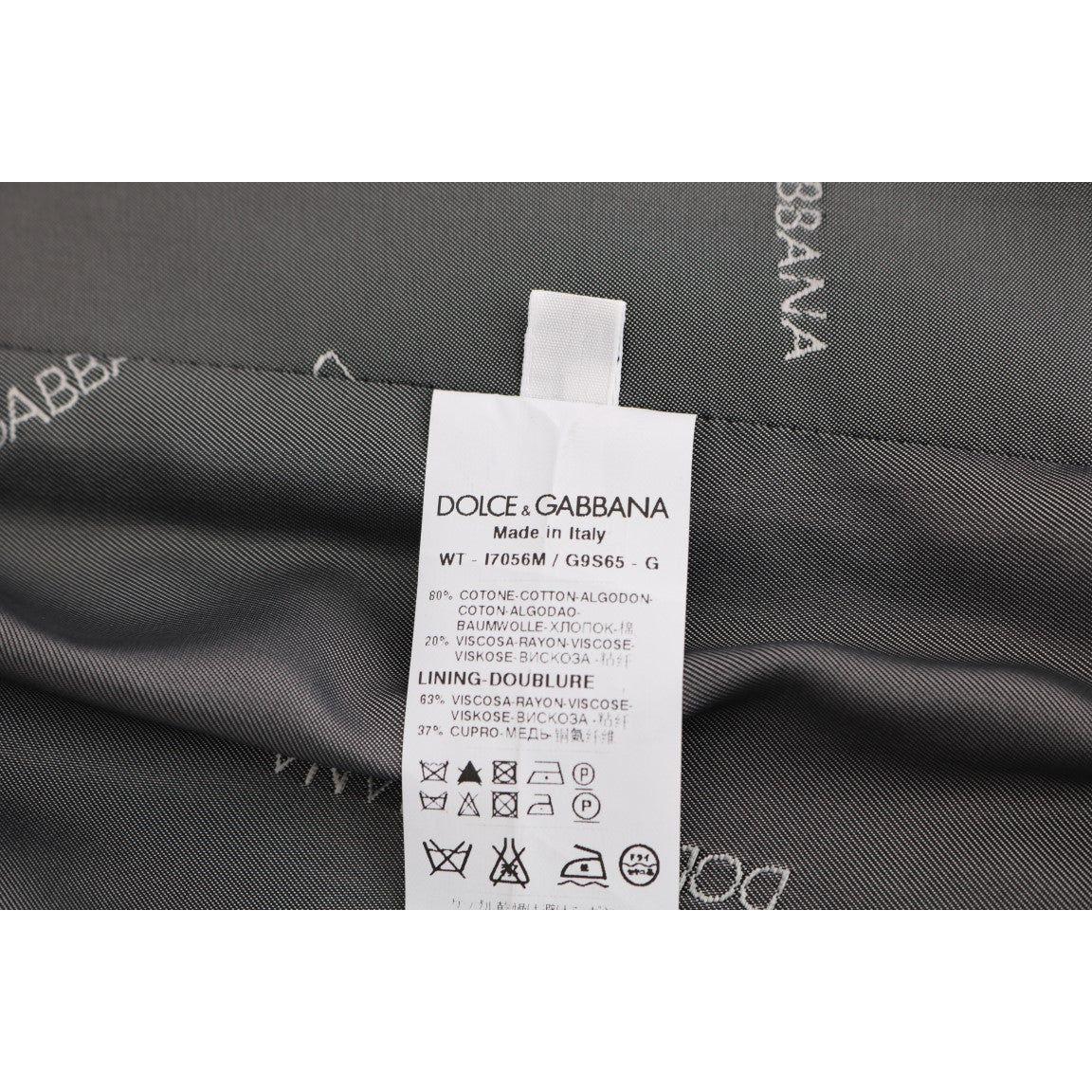 Dolce & Gabbana Elegant Gray Waistcoat Vest Dolce & Gabbana