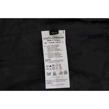 Dolce & Gabbana Gray Wool Stretch Vest Dolce & Gabbana