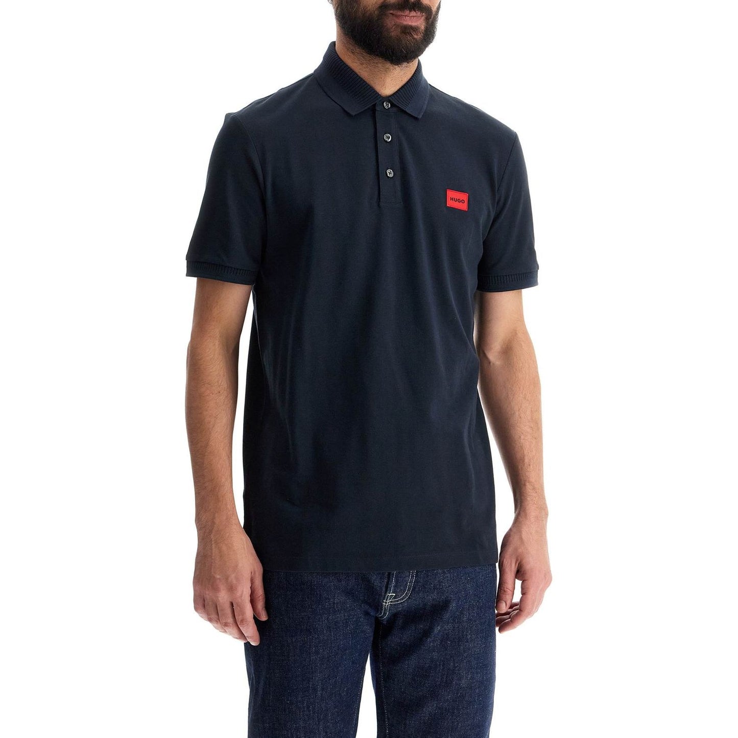 Hugo polo shirt with logo label Topwear Hugo