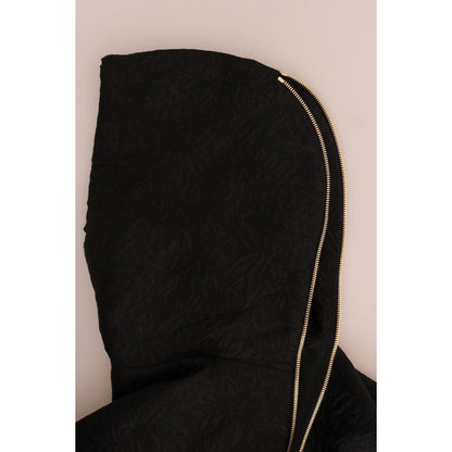Dolce & Gabbana Black Fairy Tale Crystal Hooded Sweater