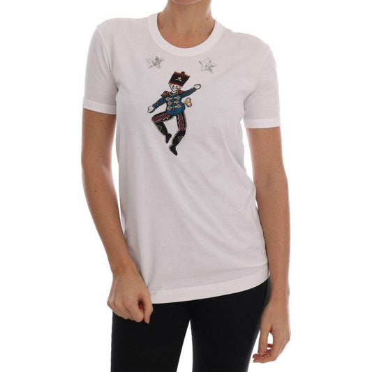 Dolce & Gabbana Sequined Fairy Tale Cotton T-Shirt Dolce & Gabbana