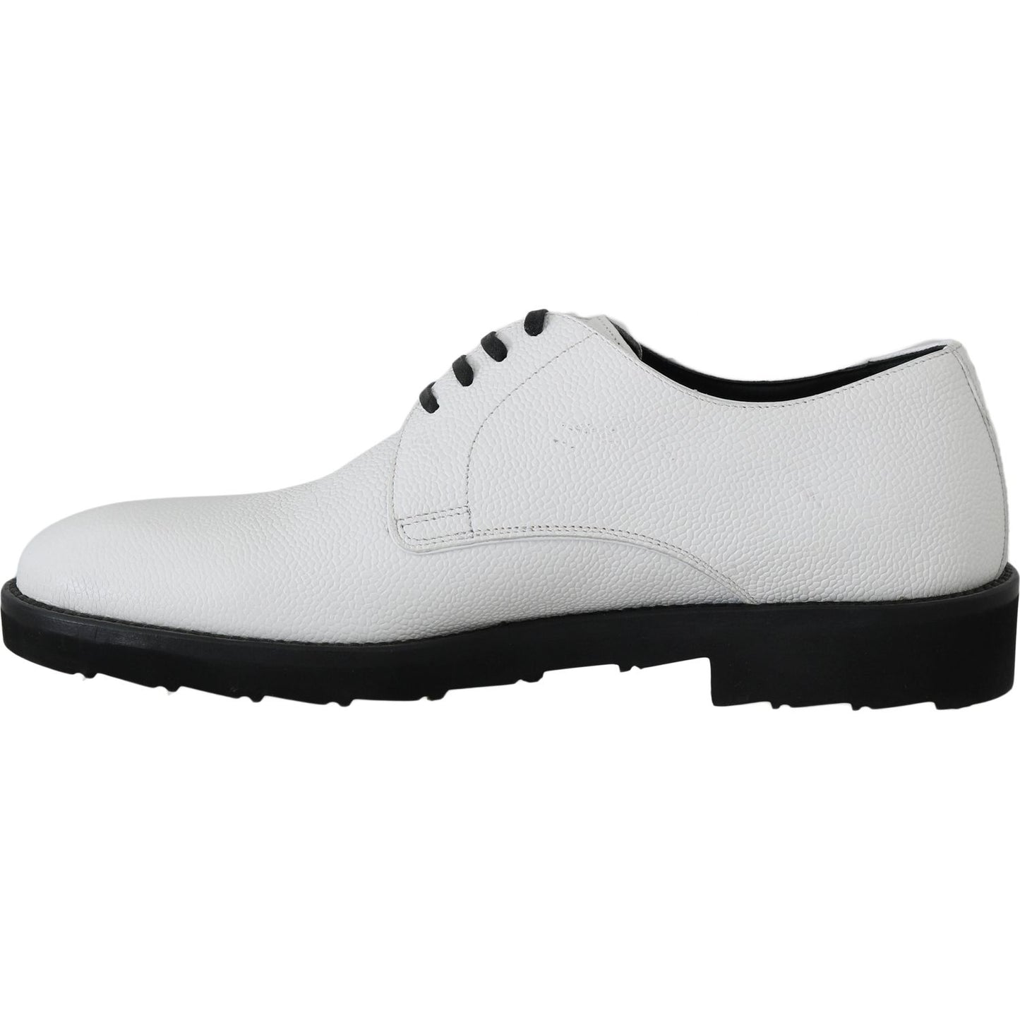 Dolce & Gabbana Elegant White Formal Leather Shoes Dolce & Gabbana