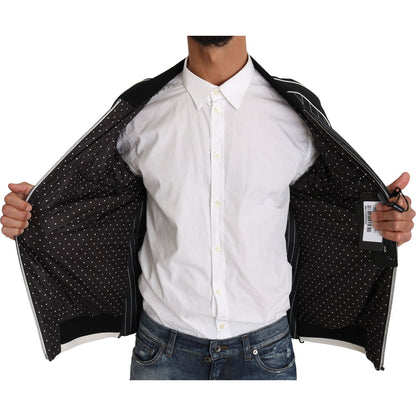 Dolce & Gabbana Black DD58 SG62 Sequined Beaded Jacket Dolce & Gabbana