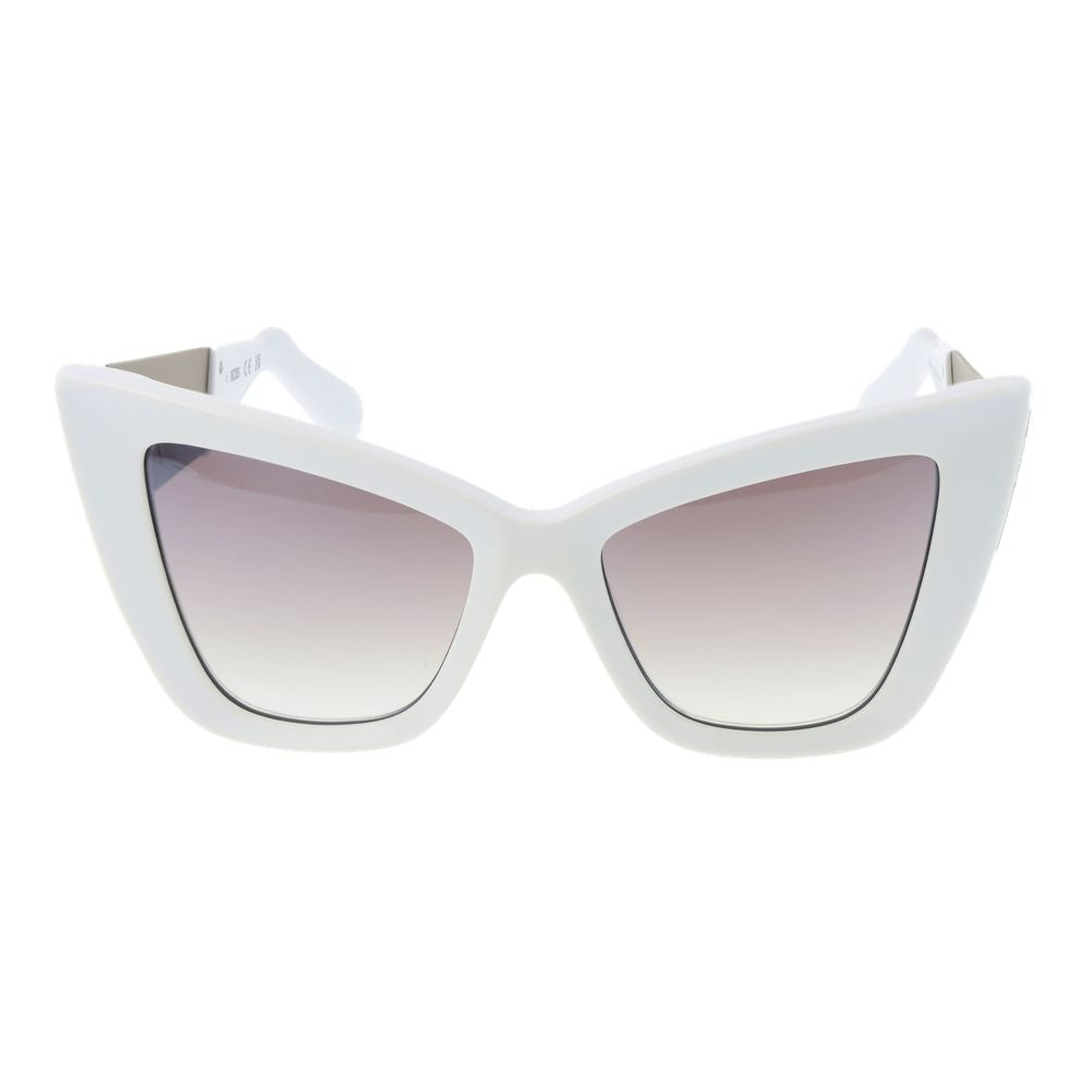GCDS White Acetate Sunglasses GCDS