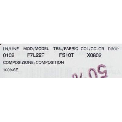 Dolce & Gabbana Gray Gold Key Print Silk Blouse T-shirt