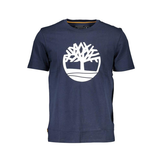 Timberland Blue Cotton Men T-Shirt Timberland