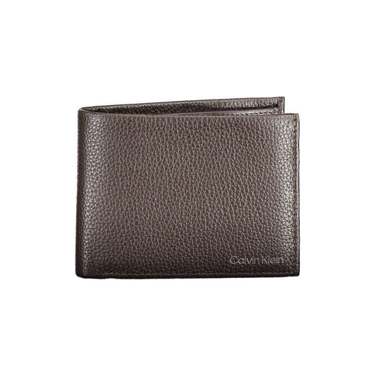 Calvin Klein Brown Leather Men Wallet Calvin Klein