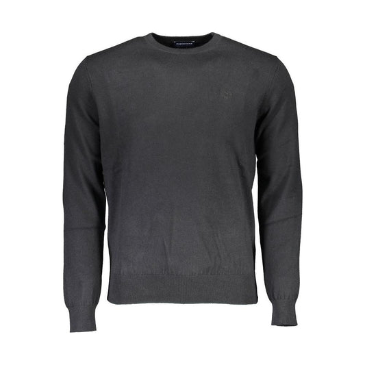 North Sails Black Cotton Men Sweater North Sails