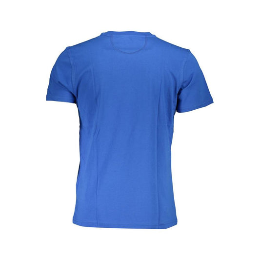 La Martina Chic Crew Neck Logo Tee in Cobalt Blue La Martina