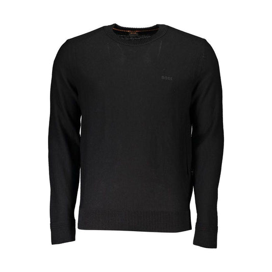 Hugo Boss Black Wool Men Sweater Hugo Boss