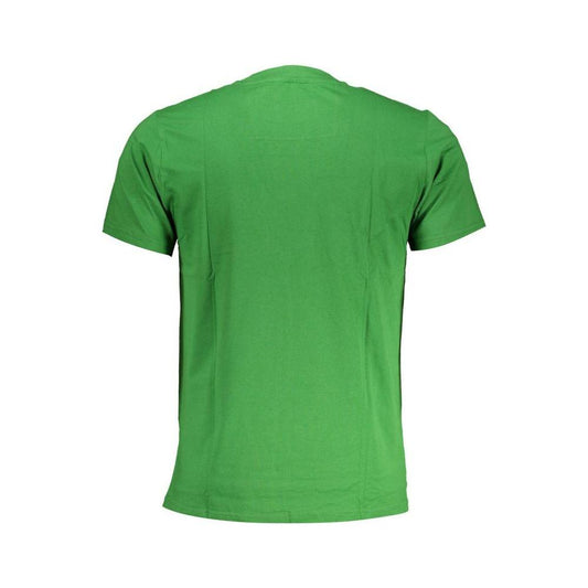 Cavalli Class Green Cotton T-Shirt Cavalli Class