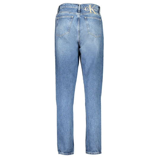 Calvin Klein Blue Cotton Jeans & Pant Calvin Klein