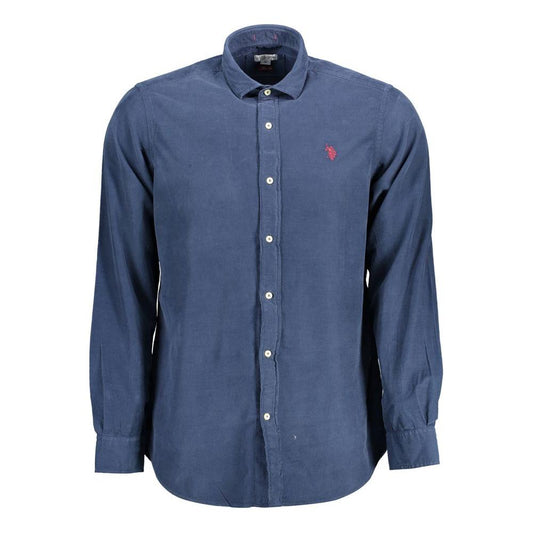 U.S. POLO ASSN. Blue Cotton Men Shirt U.S. POLO ASSN.