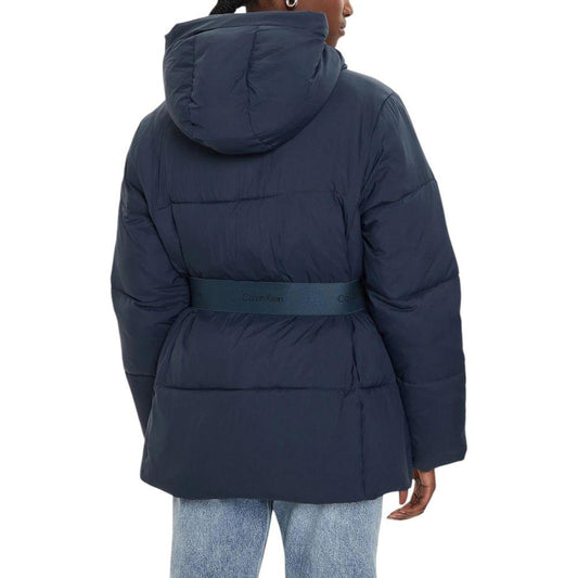 Calvin Klein Jeans Blue Nylon Jackets & Coat Calvin Klein Jeans