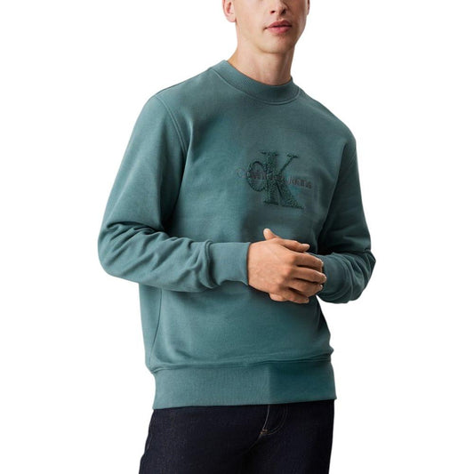 Calvin Klein Jeans Green Cotton Sweater Calvin Klein Jeans