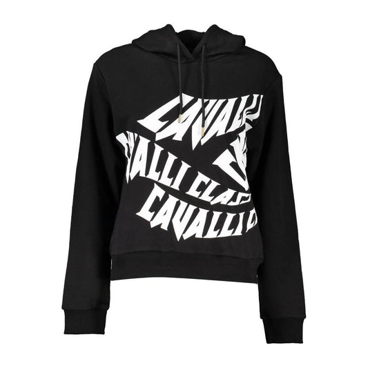 Cavalli Class Black Cotton Women Sweater Cavalli Class