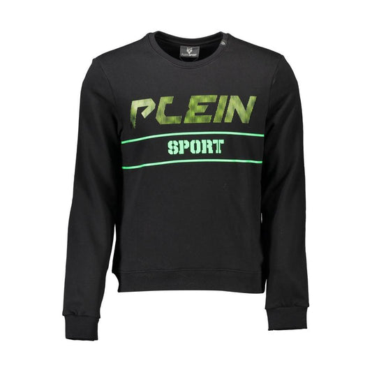 Plein Sport Black Cotton Men Sweater Plein Sport