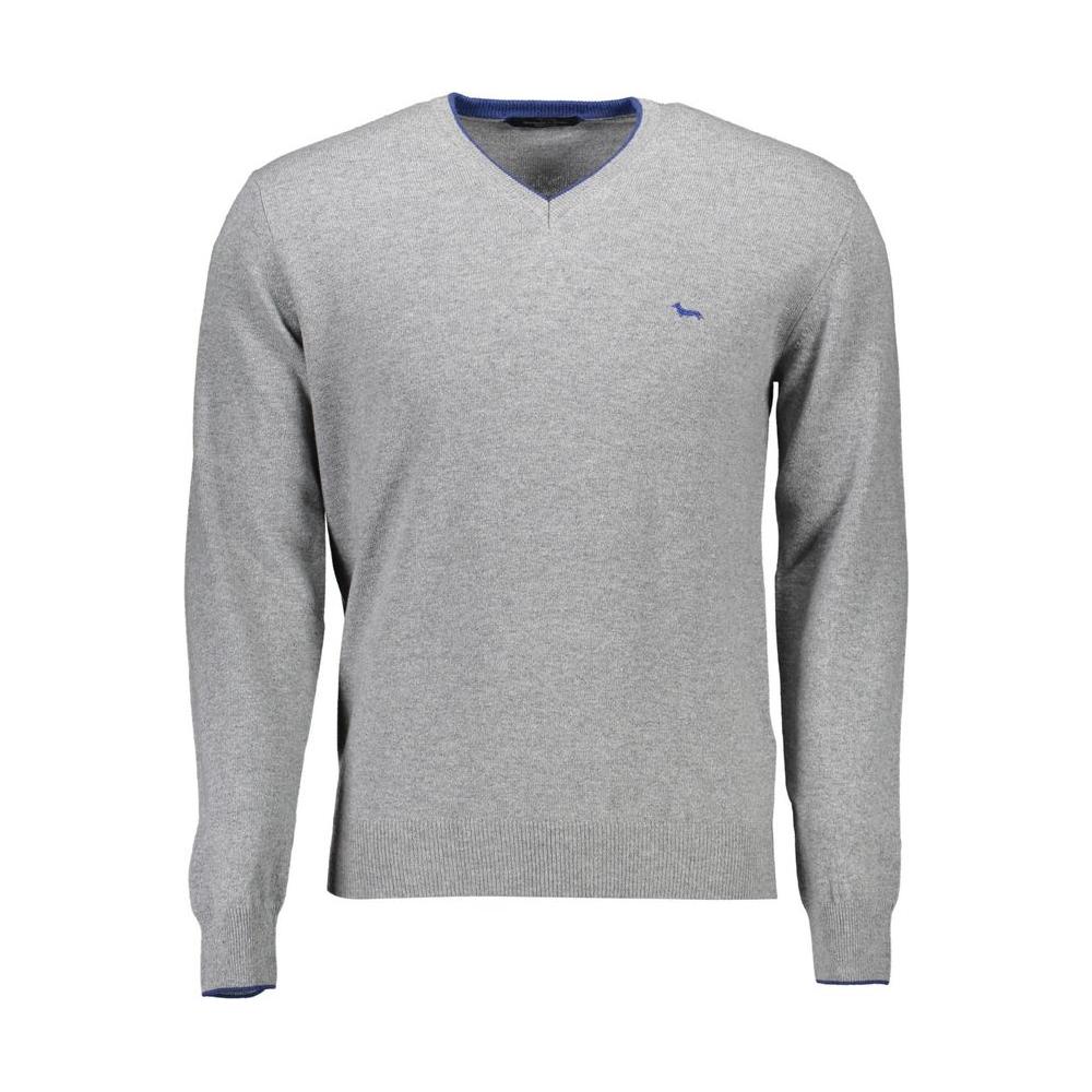 Harmont & Blaine Gray Wool Men Sweater Harmont & Blaine