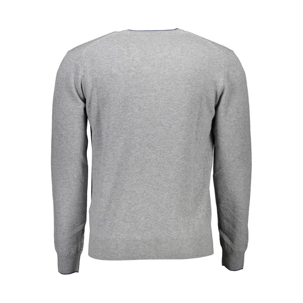 Harmont & Blaine Gray Wool Men Sweater Harmont & Blaine