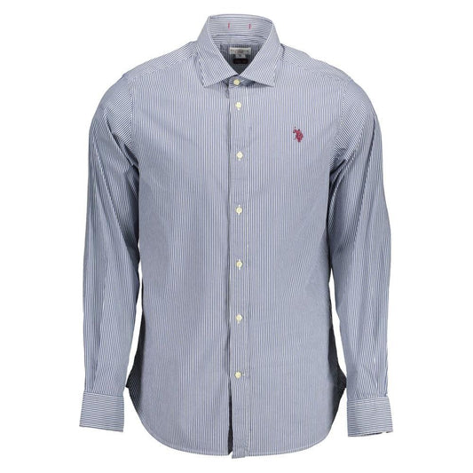 U.S. POLO ASSN. Blue Cotton Men Shirt U.S. POLO ASSN.