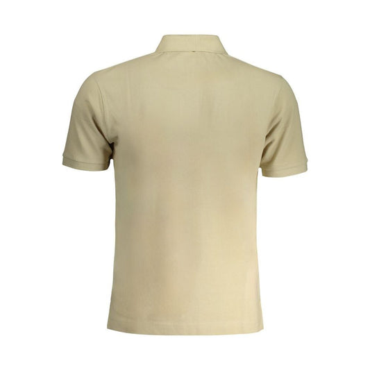 La Martina Beige Cotton Polo Shirt La Martina