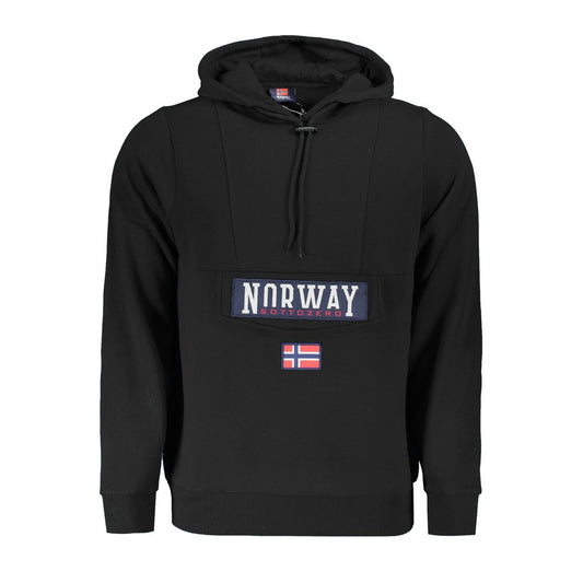 Norway 1963 Black Cotton Men Hooded Sweater Norway 1963