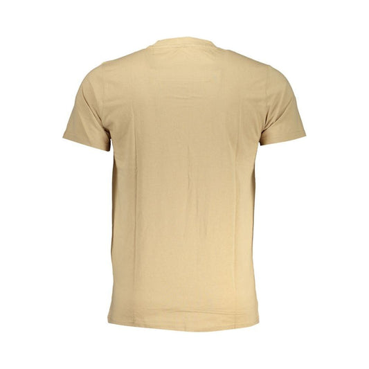 Cavalli Class Beige Cotton T-Shirt Cavalli Class