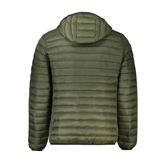 Cavalli Class Green Polyamide Men Jacket Cavalli Class