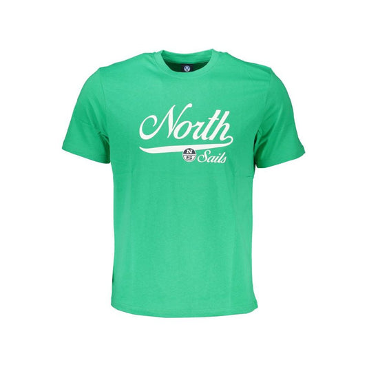 North Sails Green Cotton T-Shirt North Sails