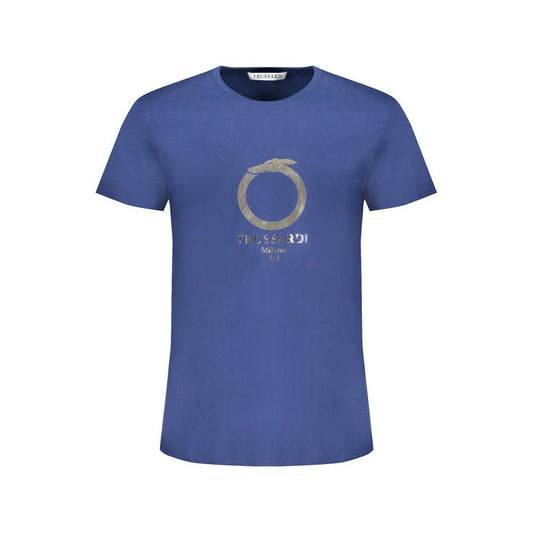 Trussardi Blue Cotton T-Shirt Trussardi